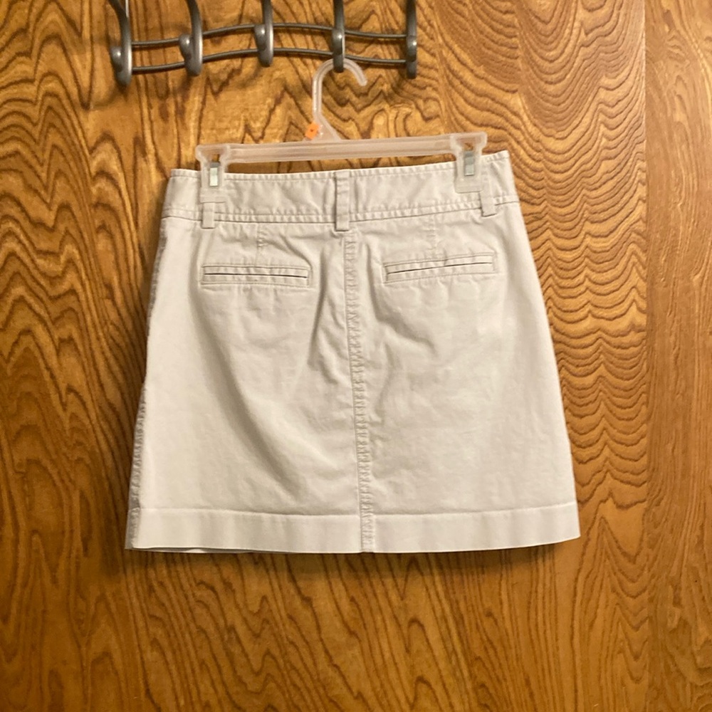 J. Crew Khaki (jean-ish) mini skirt! - Picture 2 of 8